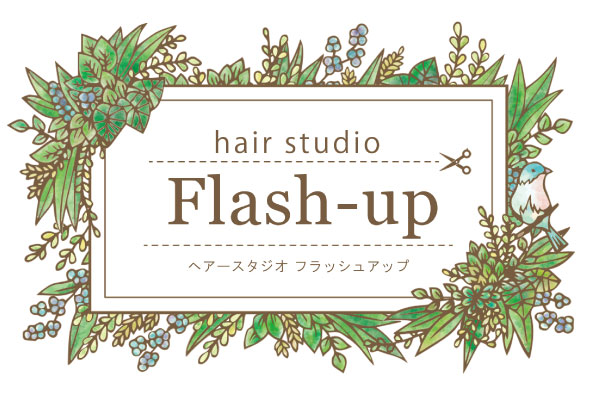 Hair salon ショップカードデザイン